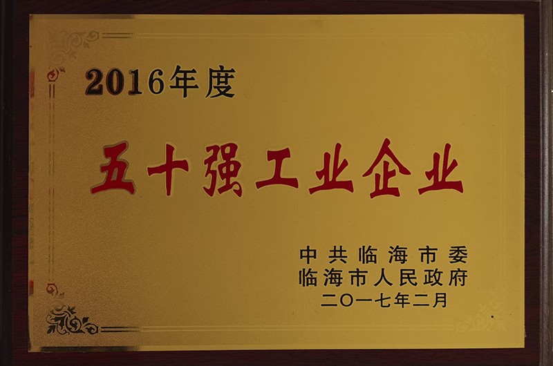 2016年度五十強工業企業